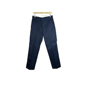 Dickies 874 Pants Mens 34X32 Work Original Fit Blue Flat Front